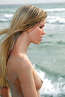 Marketa Belonoha nude on the beach