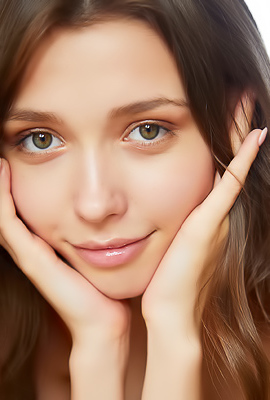 Mila Azul Expose Her Smooth Shaved Pussy