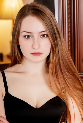 Evelin Her Soft Breasts Bare And Her Mesmerizing Blue Eyes Shining Seductively