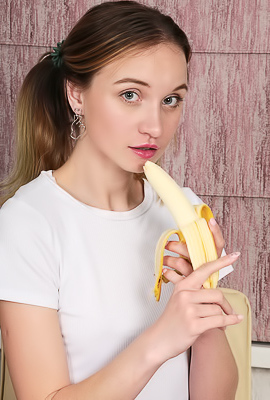 Milkavi Slips Off Her T-shirt And Gives Her Perky Nipples A Playful Pinch