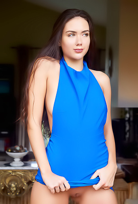 Vixi Rafi Naked Except For The High Heels That Accentuate Her Lovely Long Legs