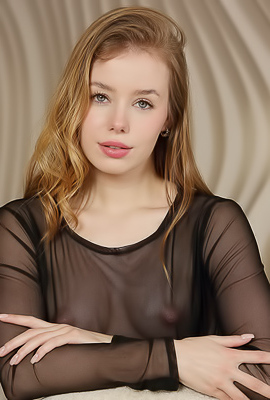 Lalli Captivating Blonde Is Sweetly Seductive In A Sheer Black Gown