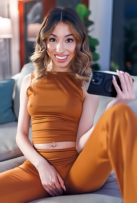 Camila Cream Slips Her Fingers Between The Folds Of Her Bare Twat